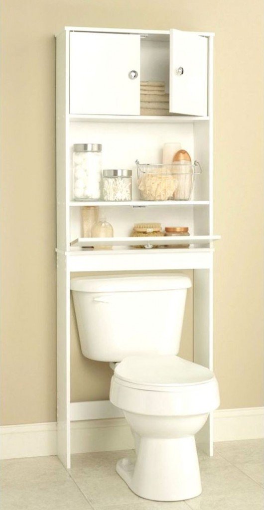 bathroom storage over toilet