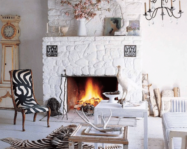 winter living room decor 