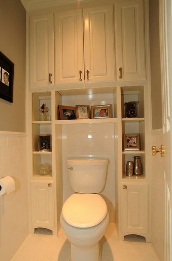 bathroom over the toilet storage 