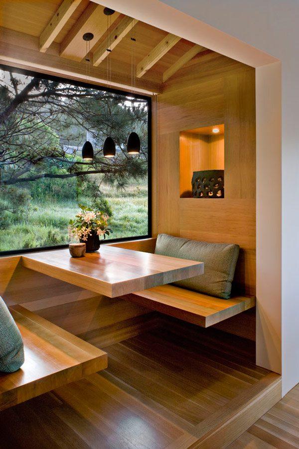 wooden dining tables with benches 