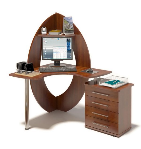 small corner computer desk