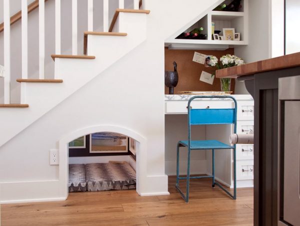 ideas for under the stairs