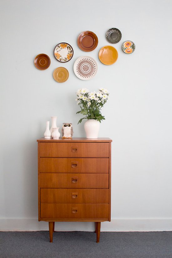 plates on wall