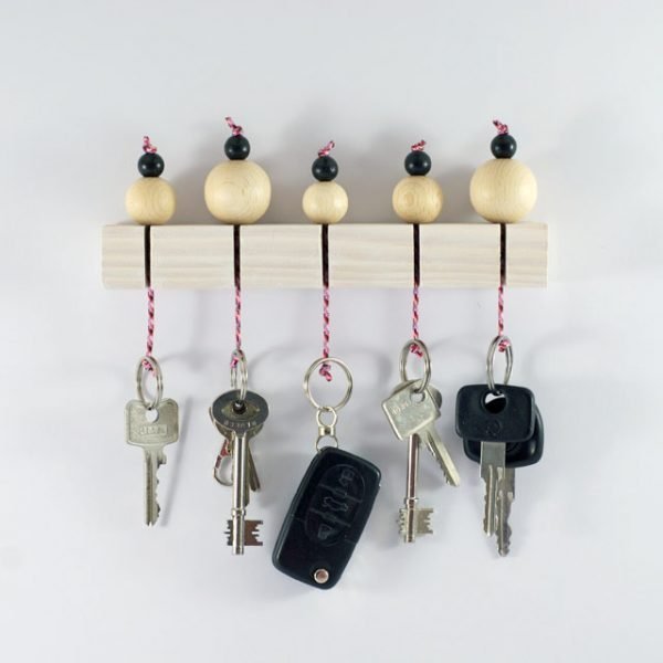 wood key holder for wall 
