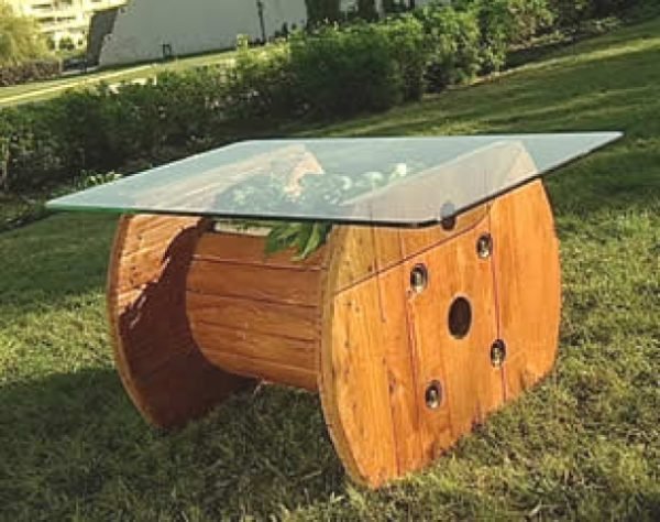 wooden spool tables 