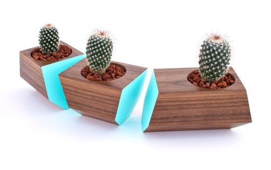 wooden flower planters