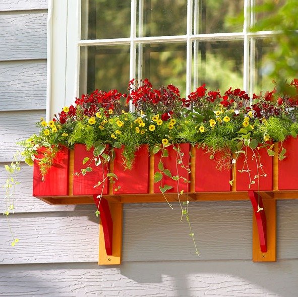 wooden plant containers