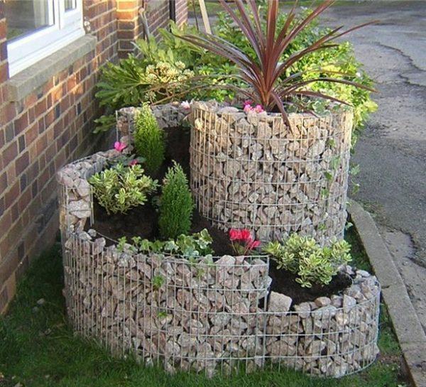 gabion planters 