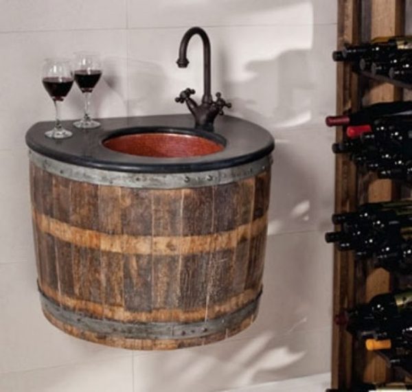 recycled wine barrel furniture