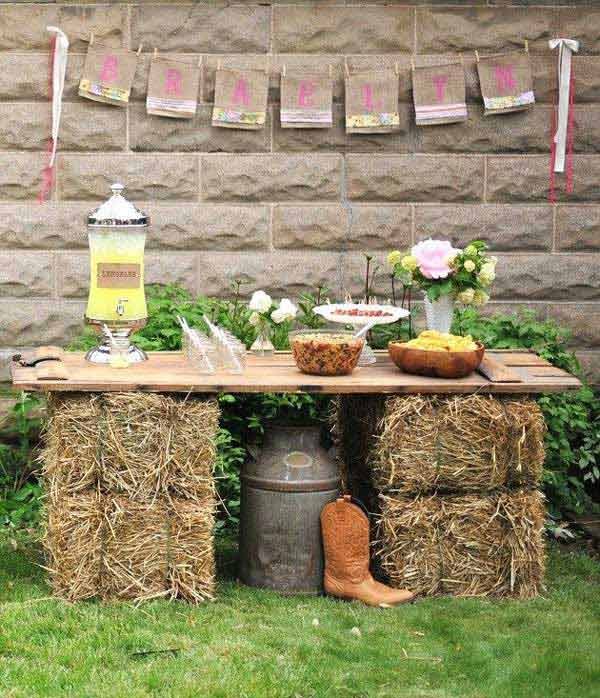 diy outdoor bar table 