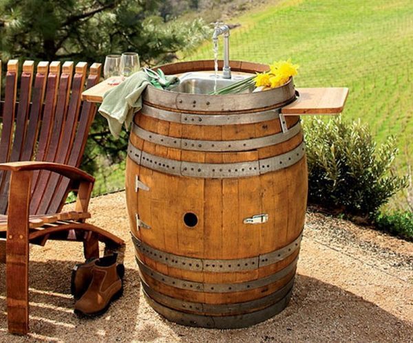 recycled wine barrel products 