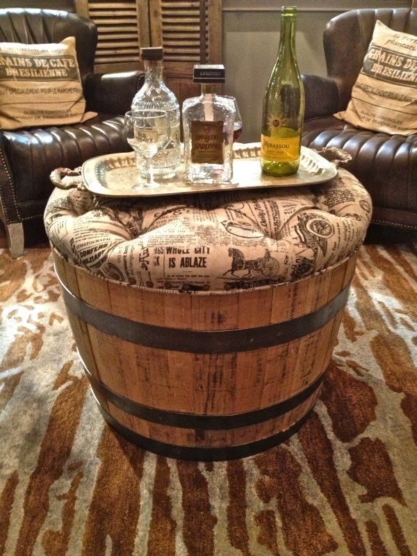 wine barrel furniture