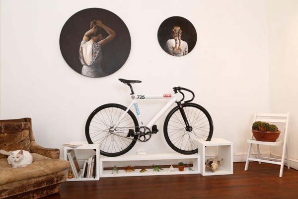 floor mounted bike rack 