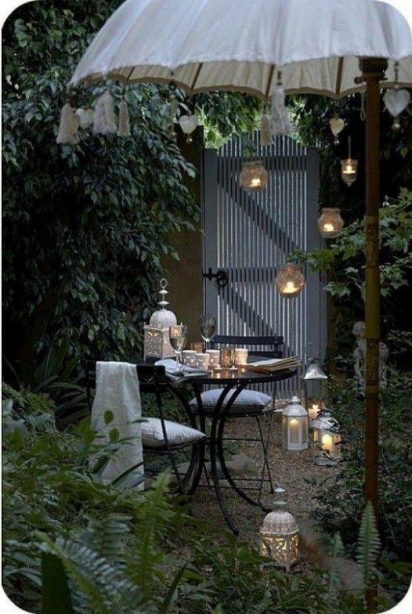 romantic garden lights