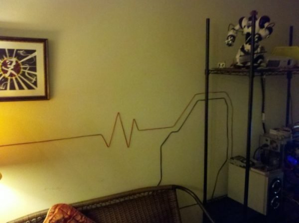 how to hide cable wires in wall