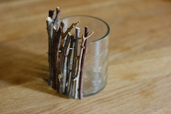 twig candle holder