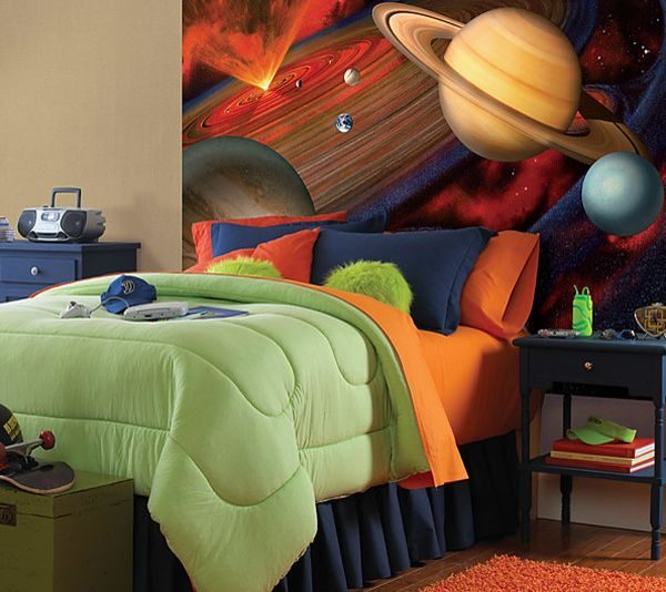 galaxy themed room