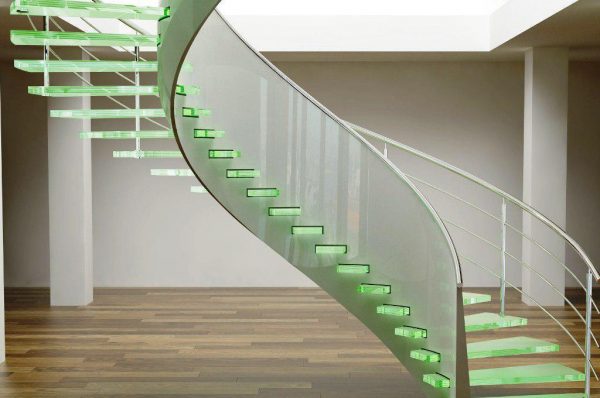 modern staircase lighting 