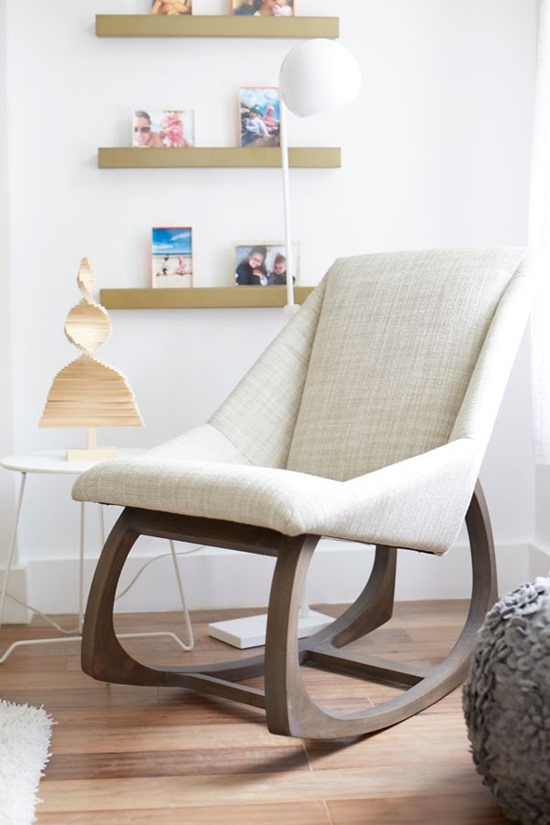 fabric rocking chair 