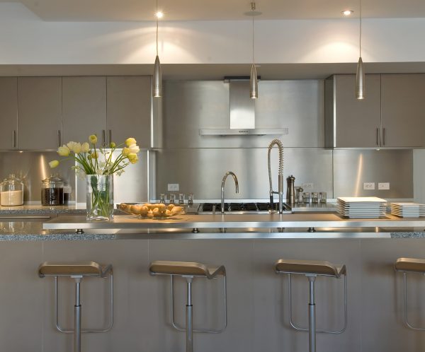Stainless steel kitchen design ideas 