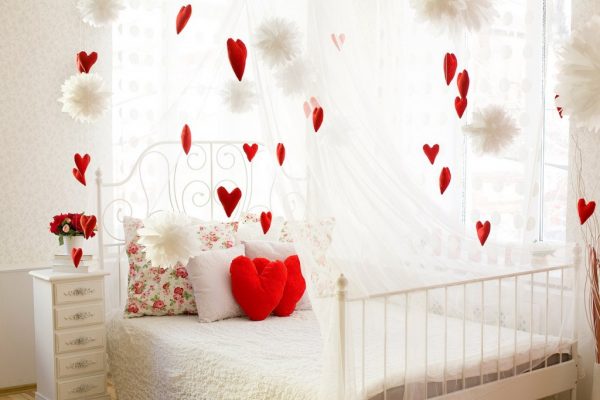 valentine's day bedroom decorations 