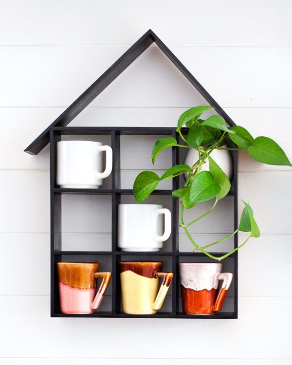 coffee mug wall shelf 