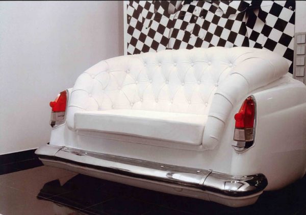 Car parts made into furniture 2