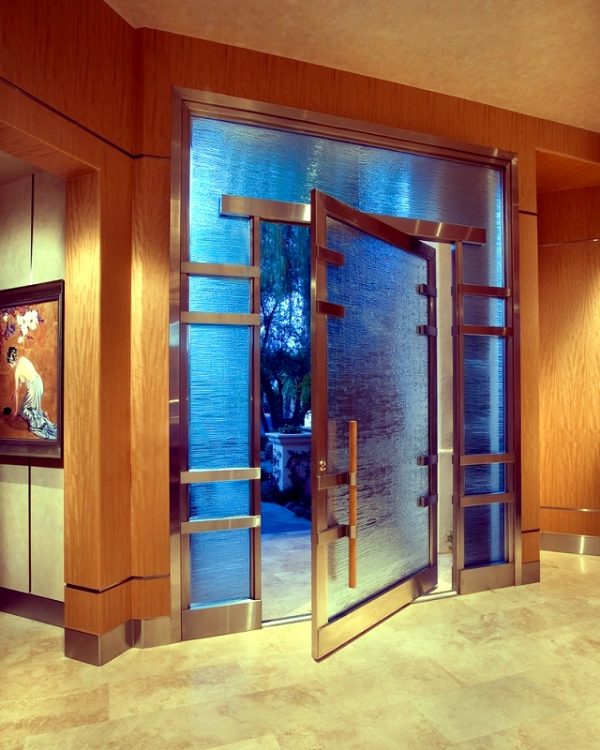 steel and glass entry doors