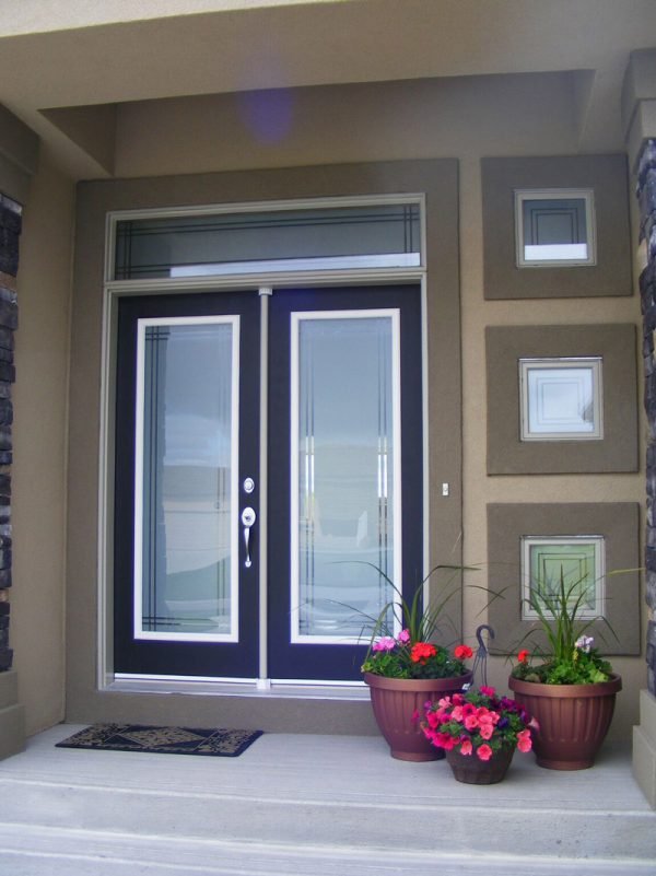 entry doors with glass panels 