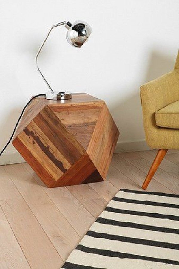 geometric side table