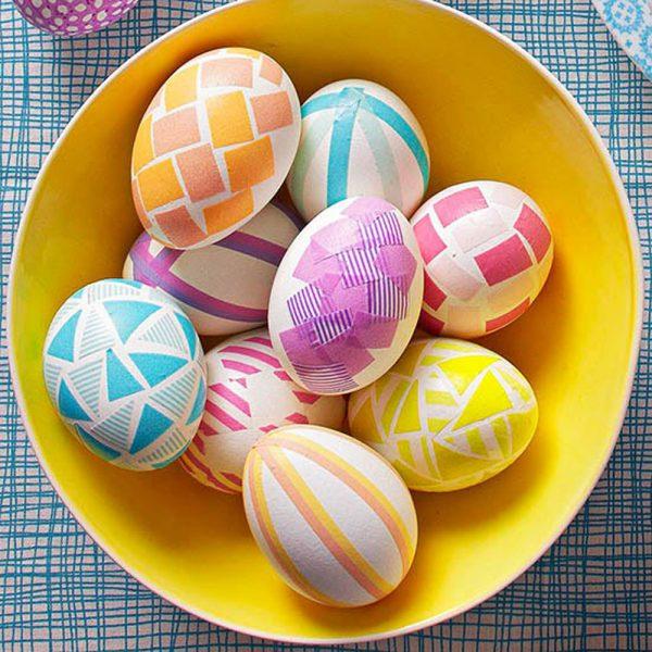 decorated easter eggs