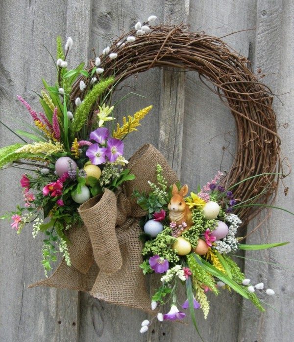 ideas for easter wreaths