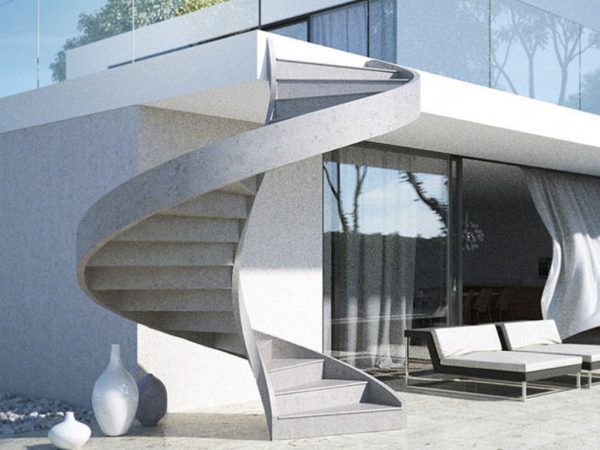 concrete step designs for outside