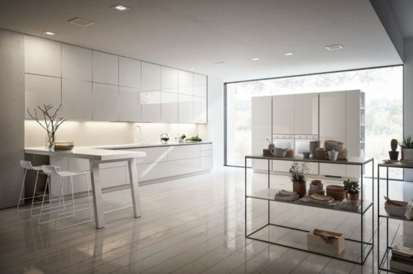 open white kitchen cabinets