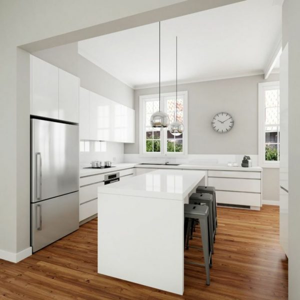 white modern kitchen designs