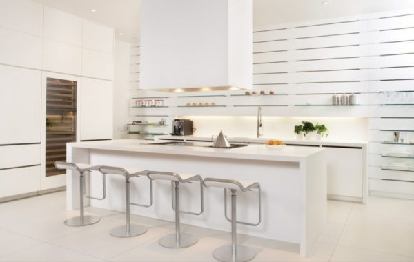 modern white kitchen