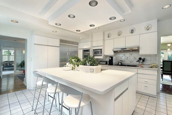 beautiful white kitchen cabinets