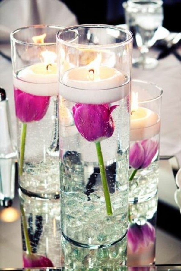 tulip centerpieces