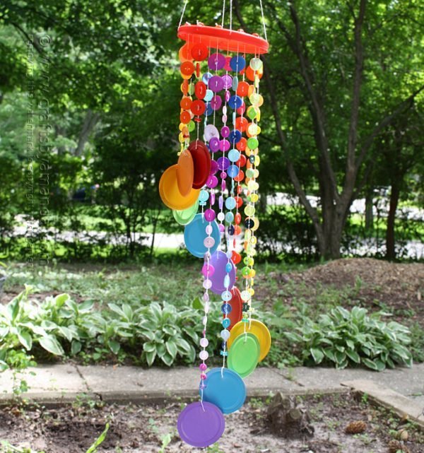 wind chimes using recycled materials