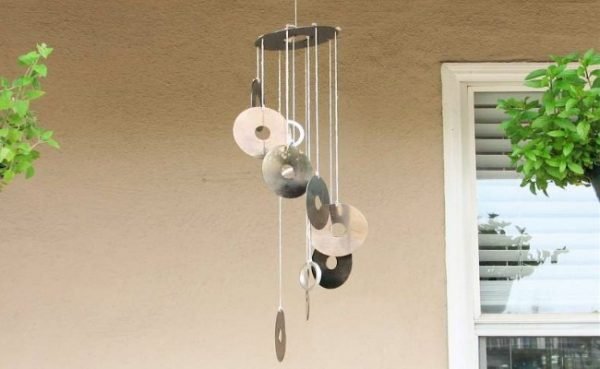 recycled wind chimes craft
