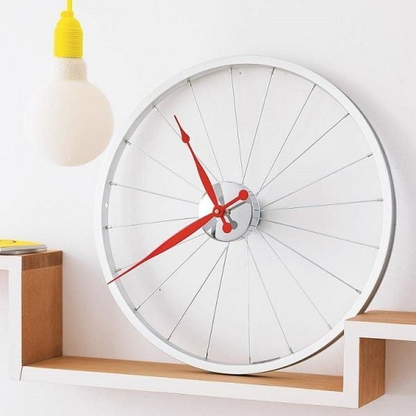 bicycle wheel wall clock