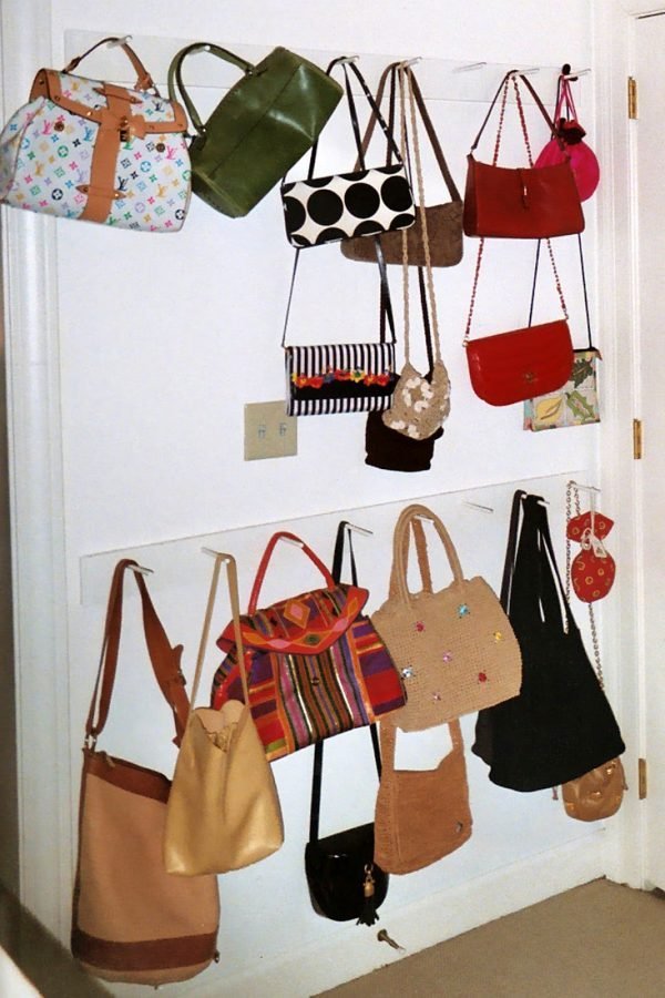 diy handbag storage ideas