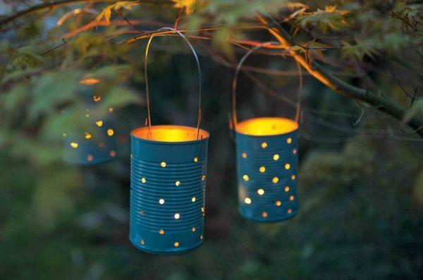 tin can lanterns