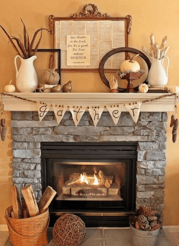 decorative accents for fireplace mantels