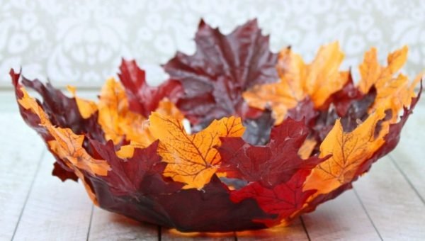 Decorate with fall leaves
