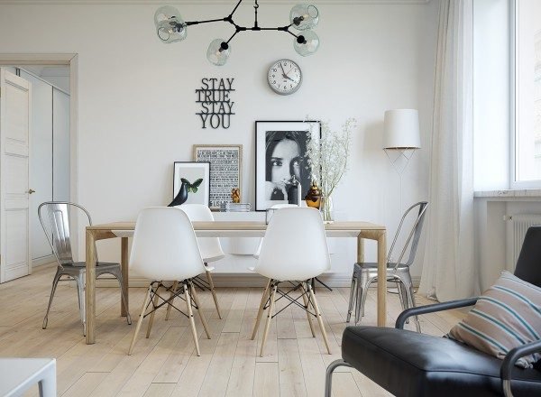 mix match dining table and chairs