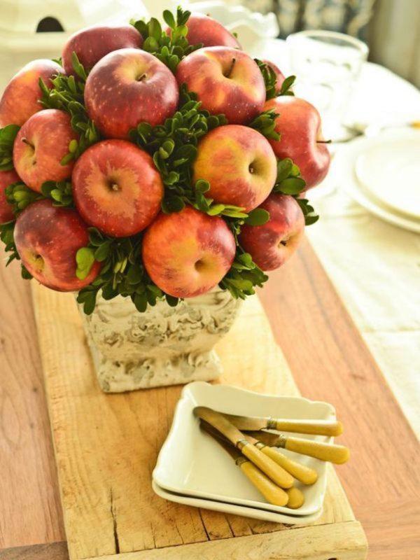apple table centerpieces