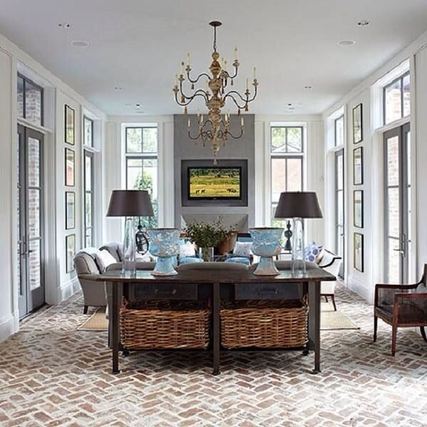 brick style flooring