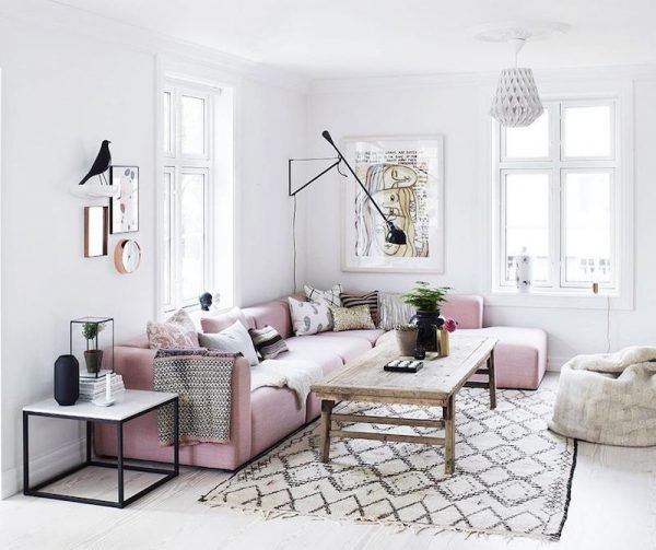 blush pink room decor
