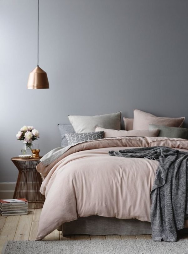 blush pink bedroom decor